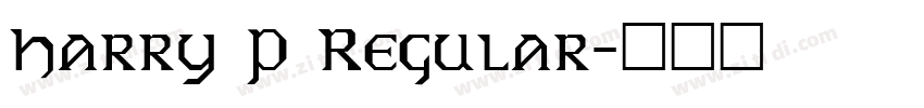 Harry P Regular字体转换